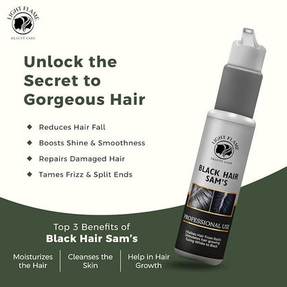 Light Flame Black Hair Serum